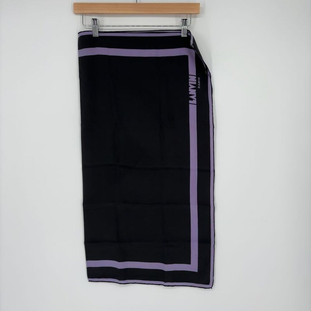 Lanvin Lavender Silk Scarf